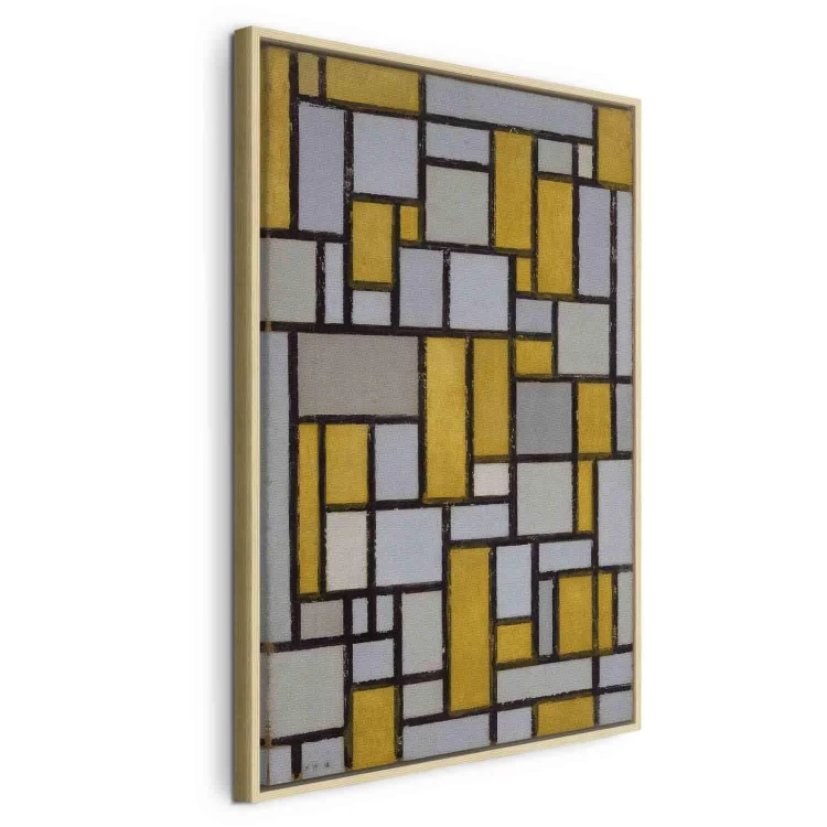 Obraz - Piet Mondrian – Kompozycja z siatką 1