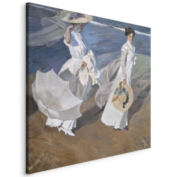 Obraz - Joaquín Sorolla y Bastida – Spacer wzdłuż brzegu morza