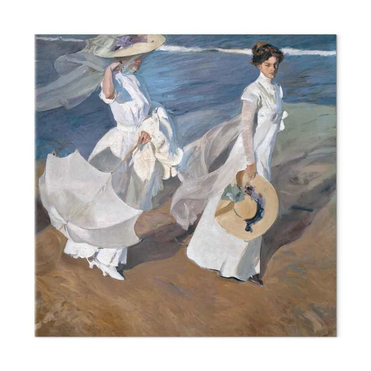 Obraz - Joaquín Sorolla y Bastida – Spacer wzdłuż brzegu morza