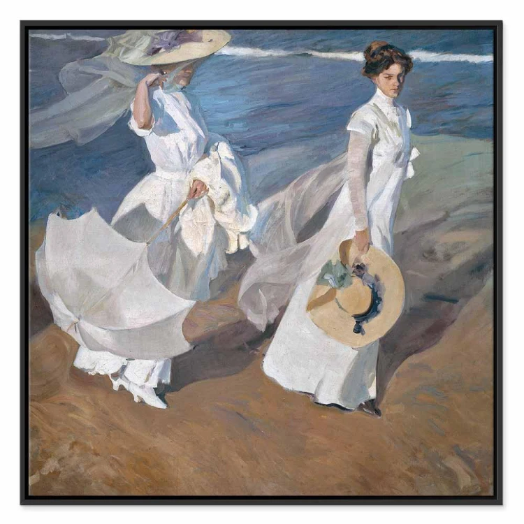 Obraz - Joaquín Sorolla y Bastida – Spacer wzdłuż brzegu morza