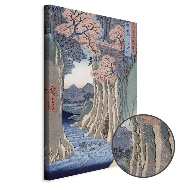 Obraz - Utagawa Hiroshige – Most Małp w prowincji Kai