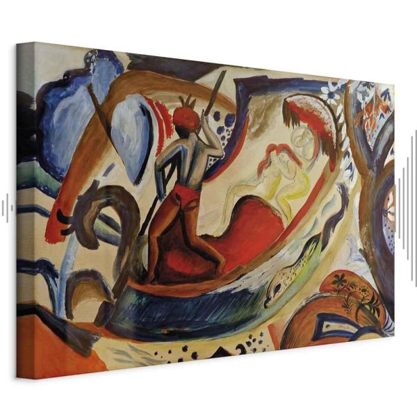 Obraz - August Macke – Nagie dziewczyny na barce