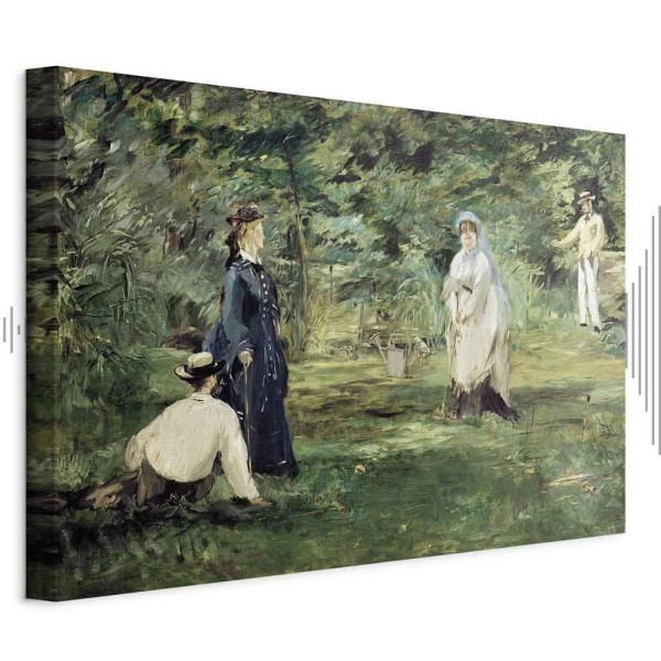 Obraz - Edouard Manet – Gra w krokieta w Paryżu