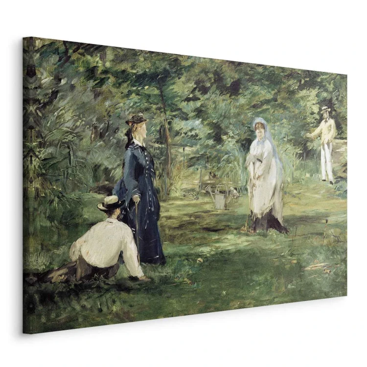 Obraz - Edouard Manet – Gra w krokieta w Paryżu
