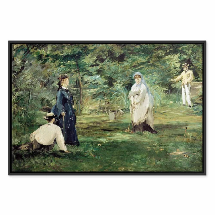 Obraz - Edouard Manet – Gra w krokieta w Paryżu