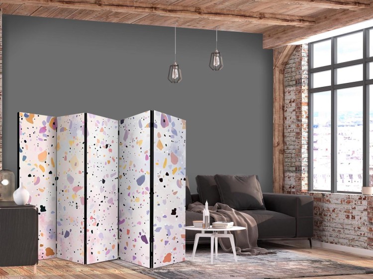 Parawan - Lastriko w stylu confetti - fioletowo-różowy - kolorowy wzór