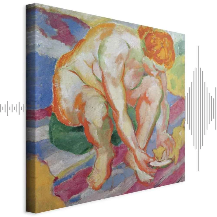 Obraz - Franz Marc – Akt z kotem