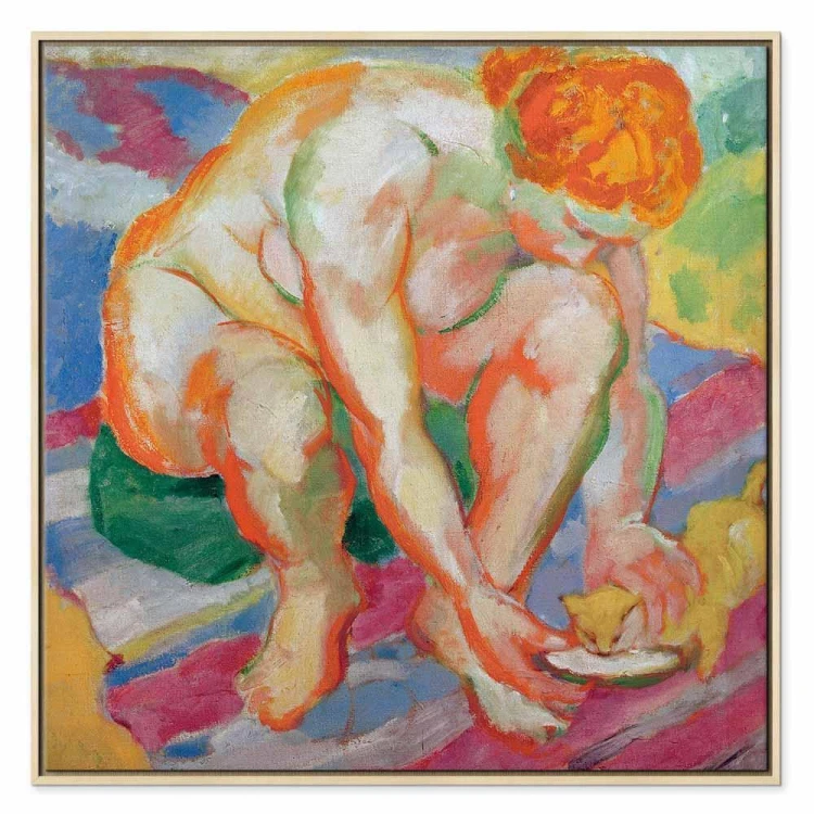 Obraz - Franz Marc – Akt z kotem