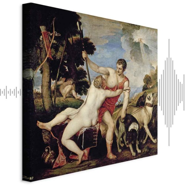 Obraz - Tycjan – Wenus i Adonis
