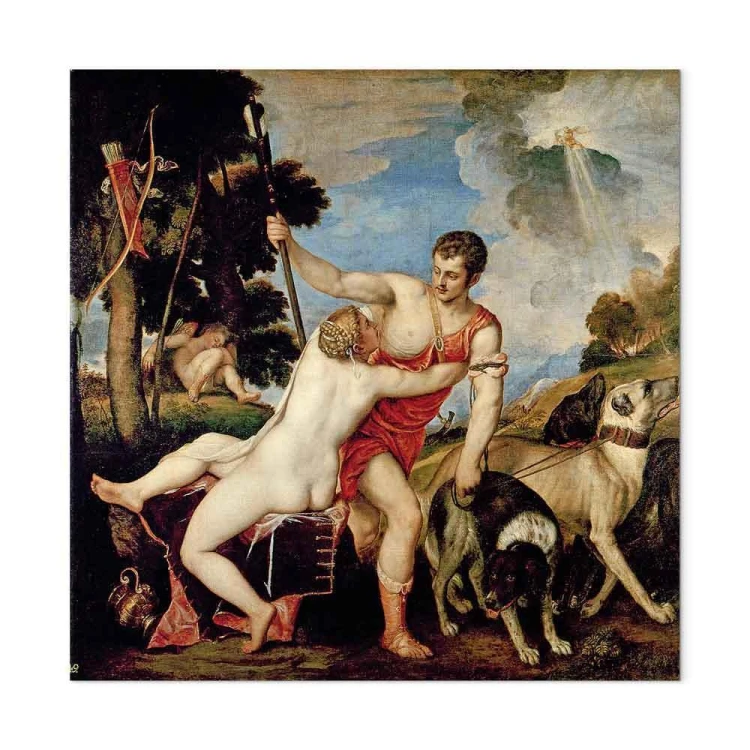 Obraz - Tycjan – Wenus i Adonis