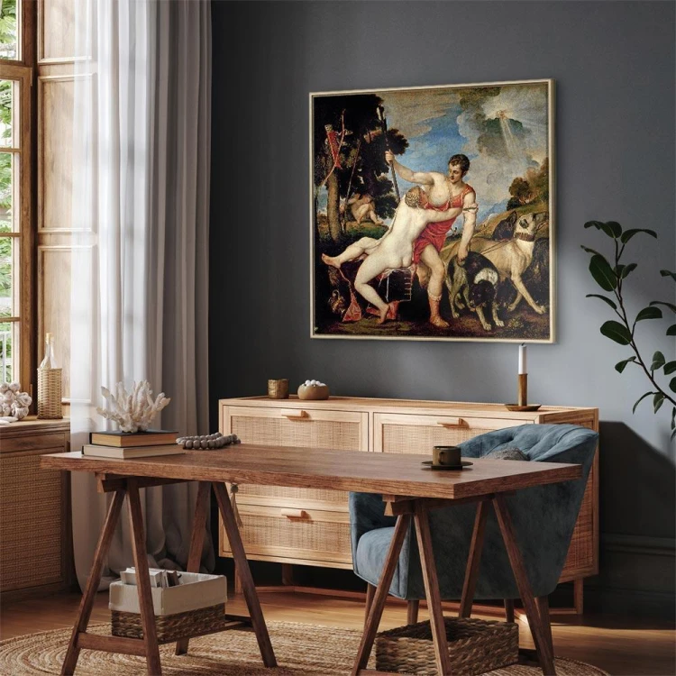 Obraz - Tycjan – Wenus i Adonis