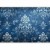Fototapeta - Ornament retro dekoracyjny motyw w przetartych błękitach