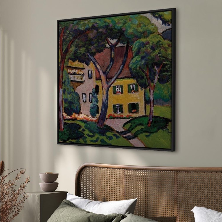 Obraz - August Macke – Staudacherhaus in Tegernsee