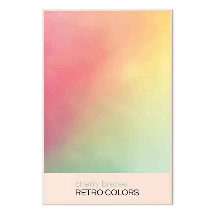 Obraz - Cherry Brezee - Pastelowy gradient w delikatnych retro kolorach