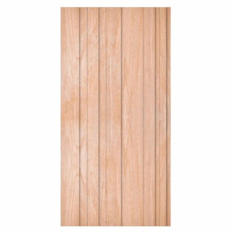 Tapeta - Jasne Drewno - pionowe panele w ciepłym odcieniu beżu