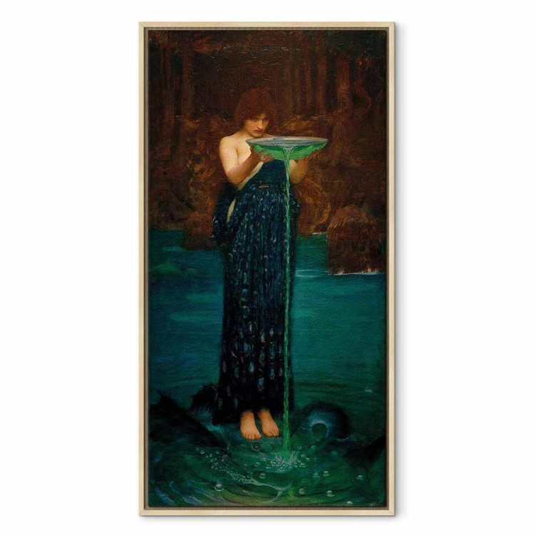 Obraz - John William Waterhouse – Zazdrosna Kirke