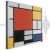 Obraz - Piet Mondrian – Kompozycja z czerwonym, żółtym, niebieskim i czarnym
