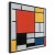 Obraz - Piet Mondrian – Kompozycja z czerwonym, żółtym, niebieskim i czarnym
