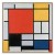 Obraz - Piet Mondrian – Kompozycja z czerwonym, żółtym, niebieskim i czarnym