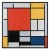 Obraz - Piet Mondrian – Kompozycja z czerwonym, żółtym, niebieskim i czarnym