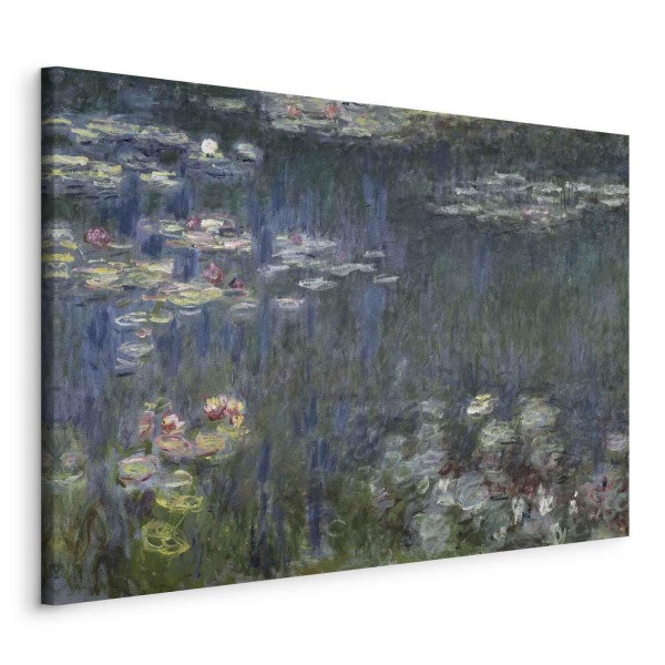 Obraz - Claude Monet – Nenufary (lilie wodne): zielone refleksy