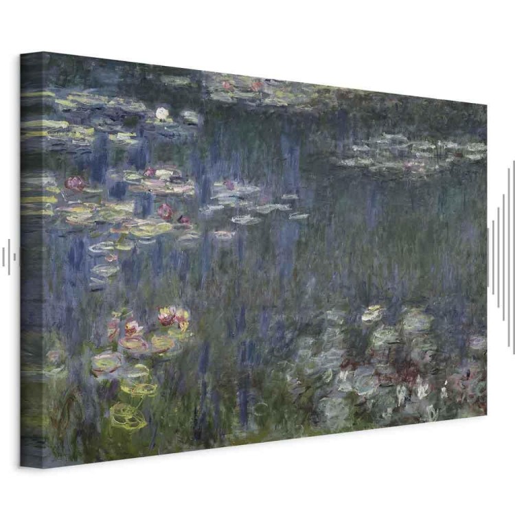 Obraz - Claude Monet – Nenufary (lilie wodne): zielone refleksy