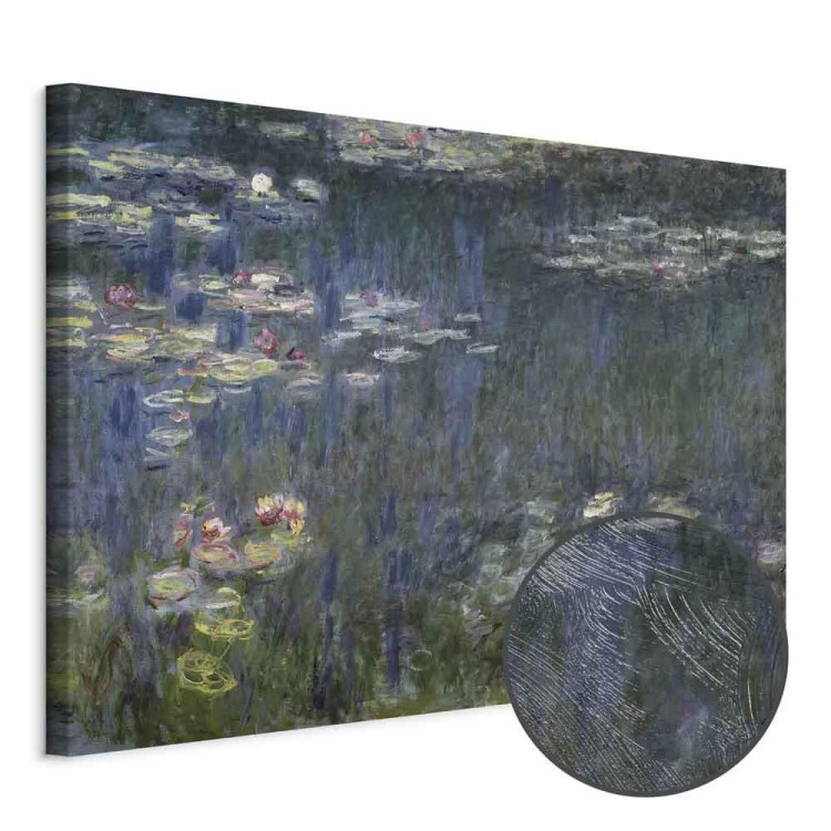 Obraz - Claude Monet – Nenufary (lilie wodne): zielone refleksy
