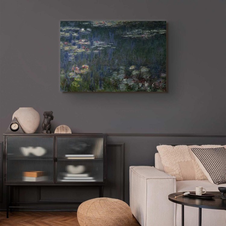 Obraz - Claude Monet – Nenufary (lilie wodne): zielone refleksy