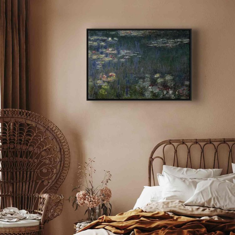 Obraz - Claude Monet – Nenufary (lilie wodne): zielone refleksy