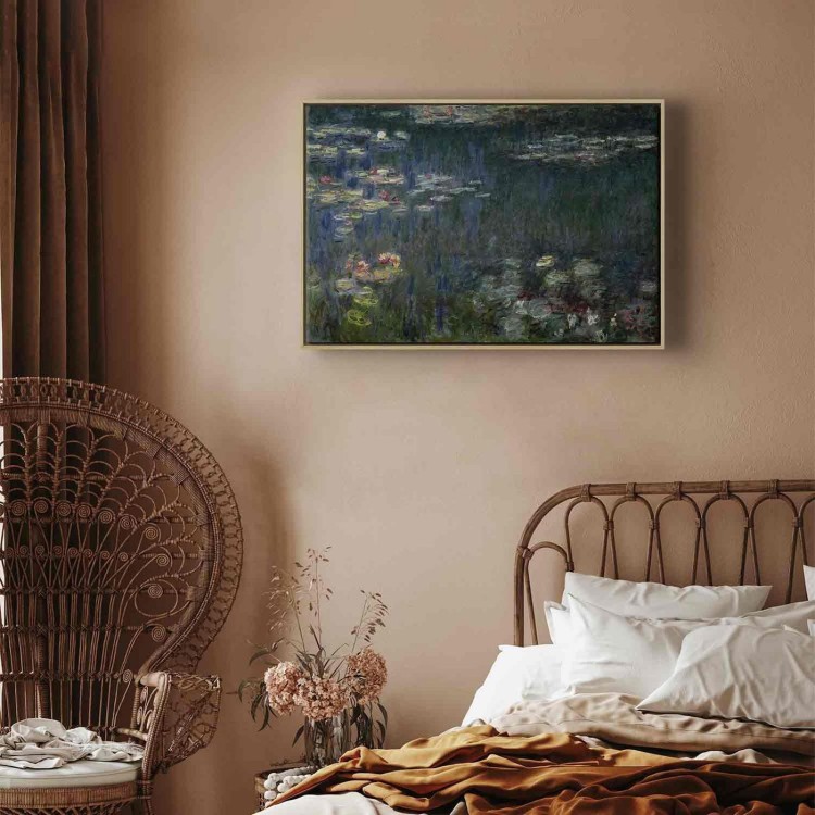 Obraz - Claude Monet – Nenufary (lilie wodne): zielone refleksy