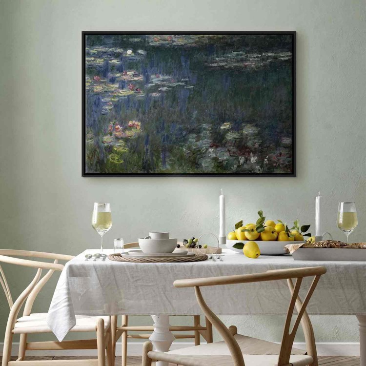 Obraz - Claude Monet – Nenufary (lilie wodne): zielone refleksy