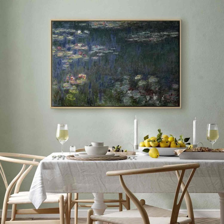 Obraz - Claude Monet – Nenufary (lilie wodne): zielone refleksy