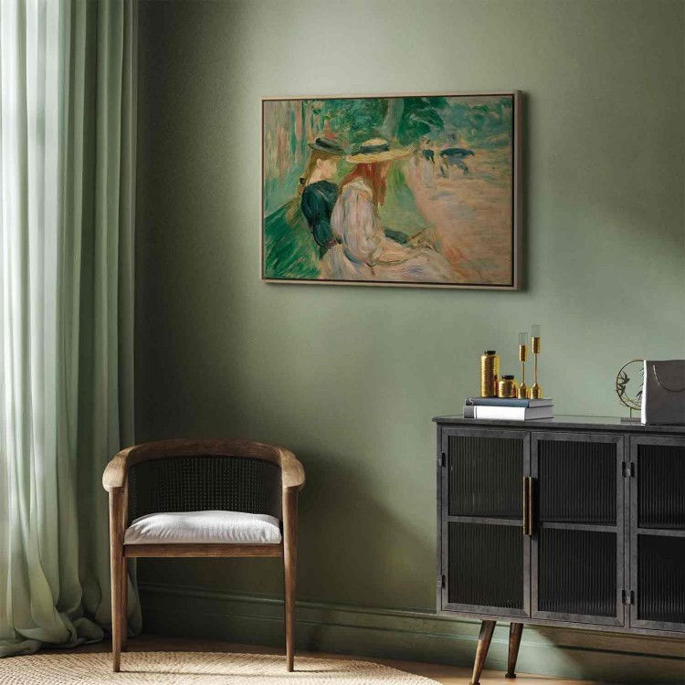 Obraz - Berthe Morisot – Na ławce w Lasku Bulońskim