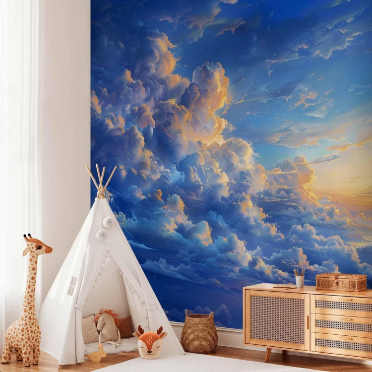 Fototapeta - Gdy niebo staje się płótnem: artystyczne dzieło natury w chmurach