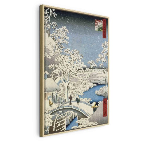 Obraz - Utagawa Hiroshige – Most Meguro Drum i Wzgórze Zachodzącego Słońca
