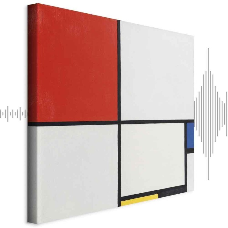 Obraz - Piet Mondrian – Kompozycja nr III z czerwonym, niebieskim, żółtym i czarnym