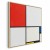Obraz - Piet Mondrian – Kompozycja nr III z czerwonym, niebieskim, żółtym i czarnym