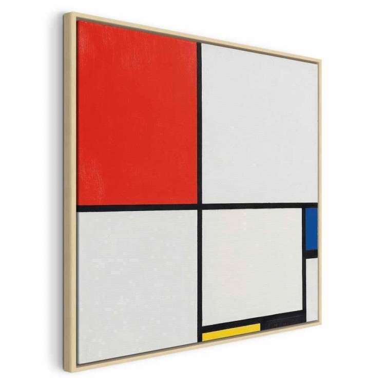 Obraz - Piet Mondrian – Kompozycja nr III z czerwonym, niebieskim, żółtym i czarnym