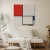 Obraz - Piet Mondrian – Kompozycja nr III z czerwonym, niebieskim, żółtym i czarnym