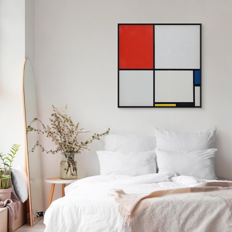 Obraz - Piet Mondrian – Kompozycja nr III z czerwonym, niebieskim, żółtym i czarnym