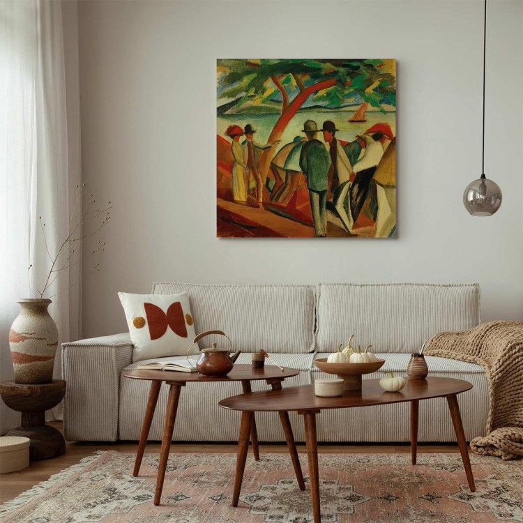 Obraz - August Macke – Spacerowicze nad jeziorem