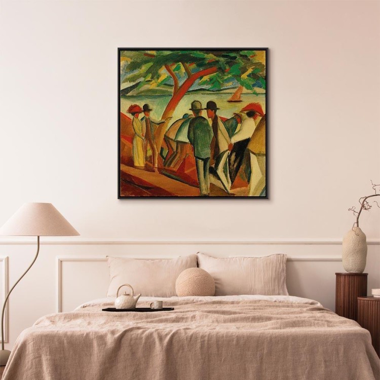 Obraz - August Macke – Spacerowicze nad jeziorem