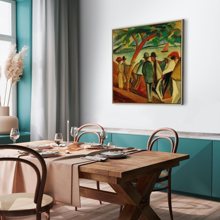 Obraz - August Macke – Spacerowicze nad jeziorem