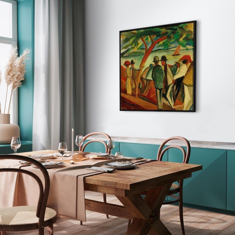 Obraz - August Macke – Spacerowicze nad jeziorem