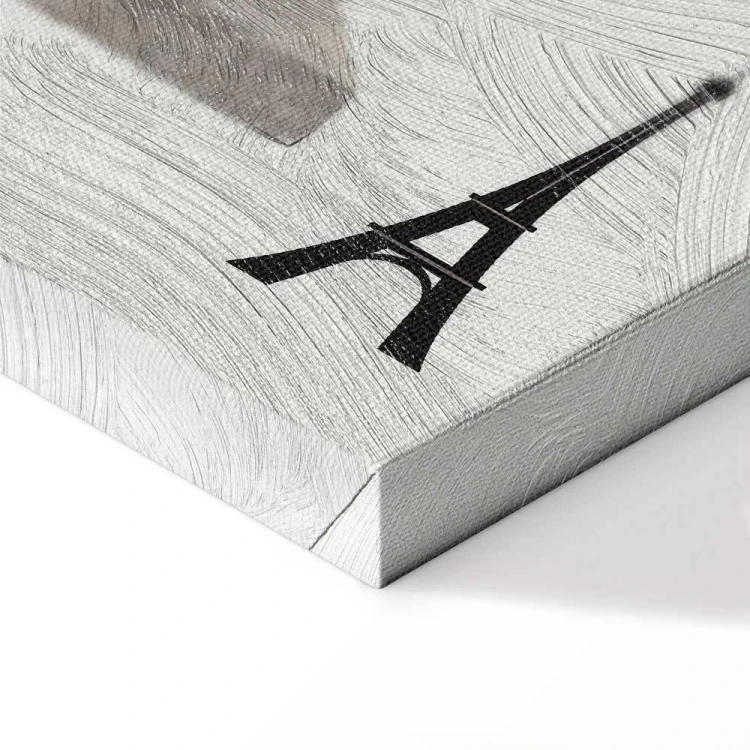 Obraz - Kobieta z psem - ilustracja