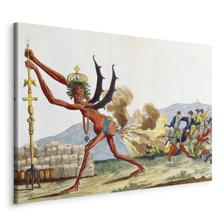 Obraz - Jacques-Louis David – Karykatura rządu angielskiego
