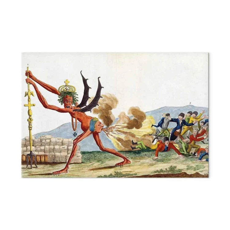 Obraz - Jacques-Louis David – Karykatura rządu angielskiego