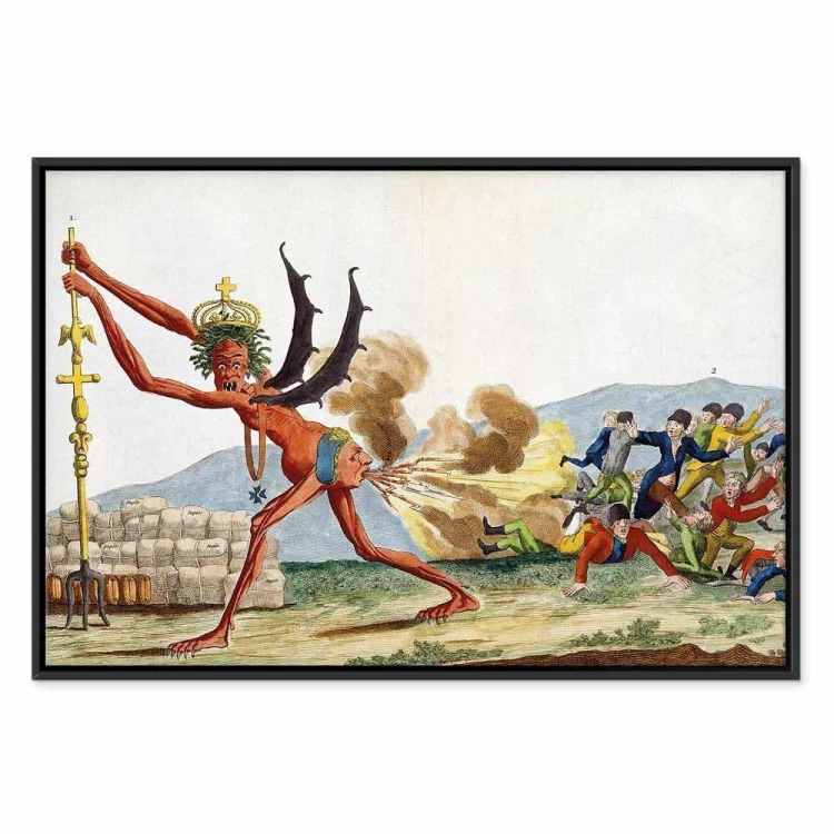 Obraz - Jacques-Louis David – Karykatura rządu angielskiego