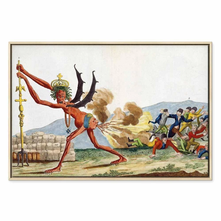 Obraz - Jacques-Louis David – Karykatura rządu angielskiego