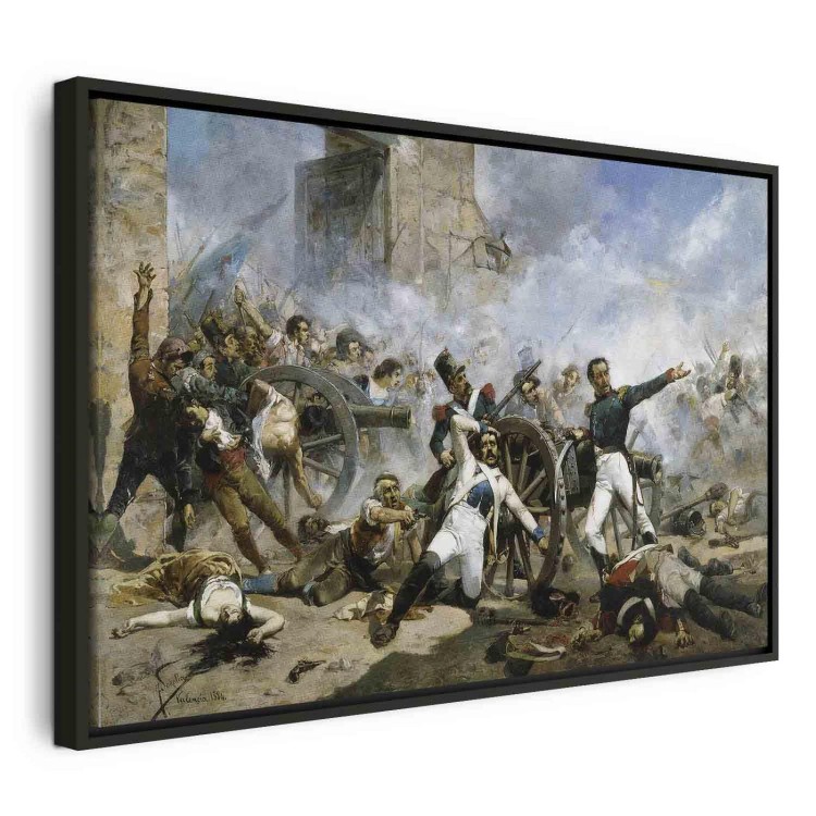 Obraz - Joaquín Sorolla y Bastida – Śmierć Pedro Velarde y Santillána podczas obrony koszar artyleryjskich Monteleon